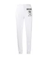 Moschino Logo Printed Sweatpants In White