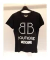 Moschino Logo Printed T-shirt In Black