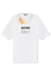 Moschino Logo Printed T-shirt Dress In White