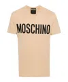 Moschino Beige Printed T-shirt In Nude