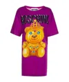 Moschino Logo Printed T-shirt In Purple