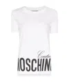 Moschino Logo Printed T-shirt In White