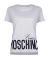 Moschino Logo Printed T-shirt In White