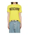 Moschino Yellow Printed T-shirt In Yellow