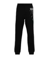 Moschino Logo Print Joggers Pants In Black