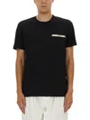 Moschino Embroidered Organic Cotton Jersey T-shirt In Black