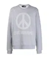 Moschino Logo Rivet Sweater In Gray