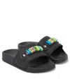 Moschino Pantoletten Aus Gummi In Black