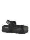 Moschino Sandal With Logo In Black