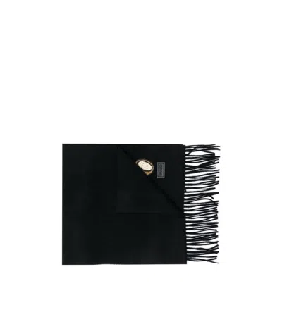 Moschino Logo Scarf In Black