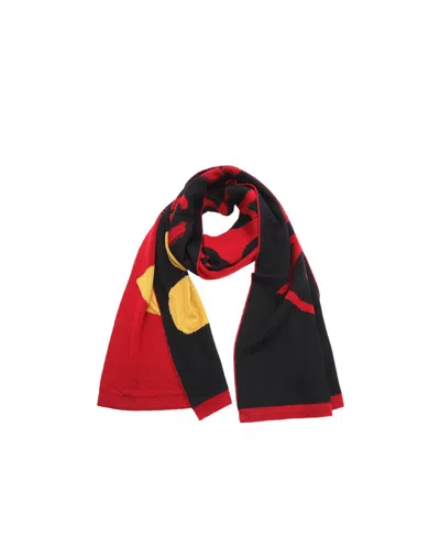 Moschino Logo Scarf In Black