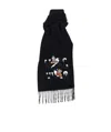 Moschino Logo Scarf In Black