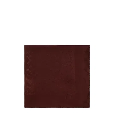 Moschino Logo Scarf In Brown