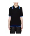 Moschino Logo Short-sleeved Polo Shirt In Black