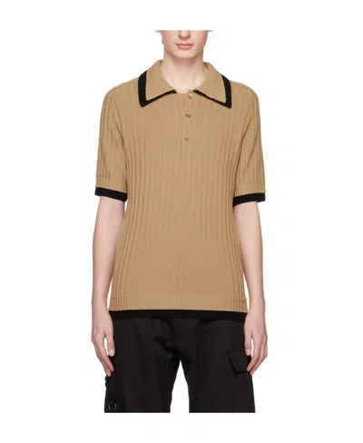 Moschino Logo Short-sleeved Polo Shirt In Nude