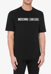 Moschino Men's T-shirt With Logo In Black