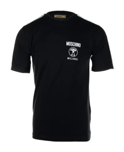 Moschino Logo Short-sleeved T-shirt In Black