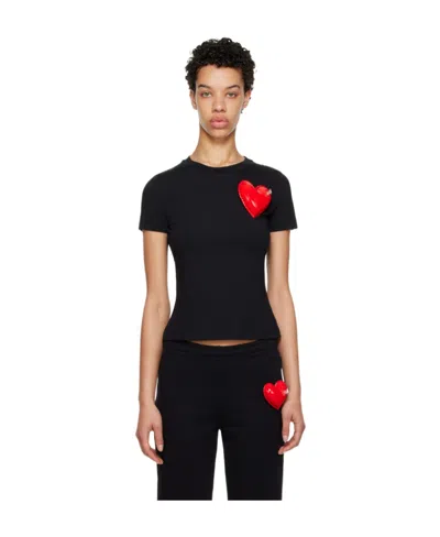 Moschino Logo Short-sleeved T-shirt In Black