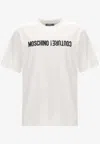 Moschino Upside Down Logo T-shirt In White