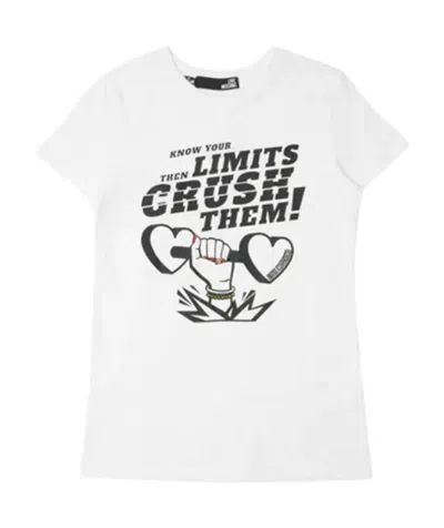 Moschino Logo Short-sleeved T-shirt In White