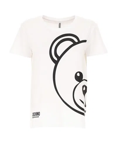 Moschino Logo Short-sleeved T-shirt In White