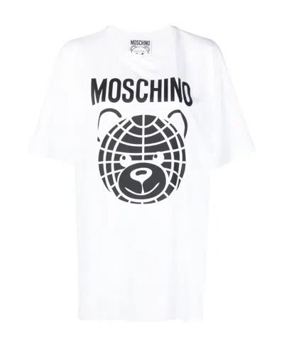 Moschino Logo Short-sleeved T-shirt In White