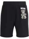 Moschino Logo Sweatpants Shorts In 黑色