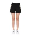 Moschino Couture Smile Quilted Bermuda In Nude