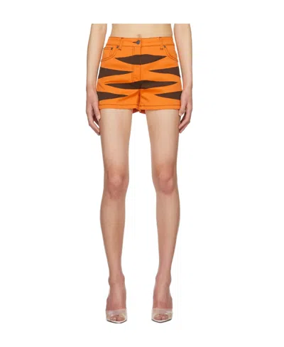 Moschino Logo Shorts In Pink