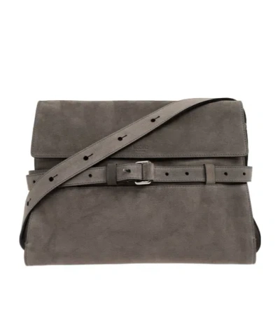 Moschino Tie Me Leather Shoulder Bag In Pink