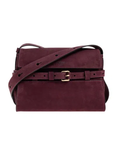 Moschino Logo Shoulder Bag In Red