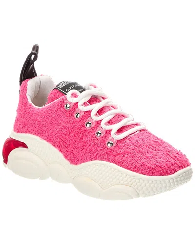Moschino Logo Sneaker In Pink