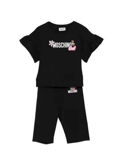 Moschino Kids' Logo Sports Tracksuit (2 Pieces) In Black