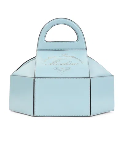 Moschino Logo-stamp Tote Bag In Blue