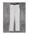 Moschino Logo Straight Casual Pants In White