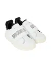 Moschino Logo-strap Teddy-bear Sneakers In White