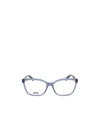 Moschino Logo Sunglasses In Blue