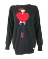 Moschino Logo Sweater In Black
