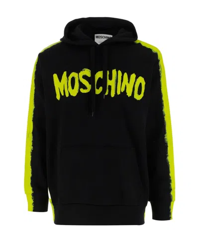 Moschino Logo Sweater In Black