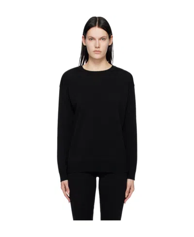 Moschino Logo Sweater In Black