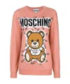 Moschino Logo Sweater In Pink