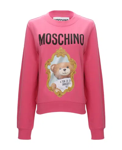 Moschino Logo Sweater In Pink