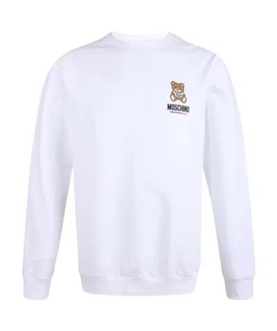 Moschino Logo Sweater In White