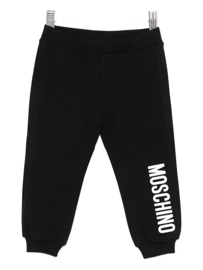 Moschino Babies' Logo Sweatpants In Black