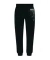 Moschino Logo Print Joggers Pants In Black