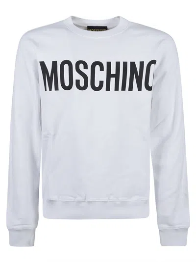 Moschino Logo Sweatshirt In White