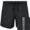 Moschino Logo Swim Shorts Black In Black