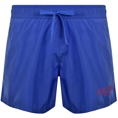 Moschino Logo Swim Shorts Bright Blue