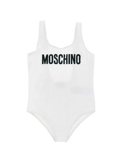 Moschino Kids' Logo Swimsuit In Multi