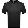 Moschino Logo T Shirt Black In Black